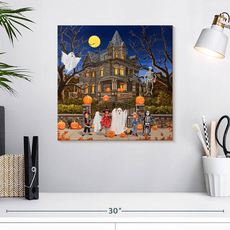 Lelend Beware Haunted House, 16'' H x 16'' W