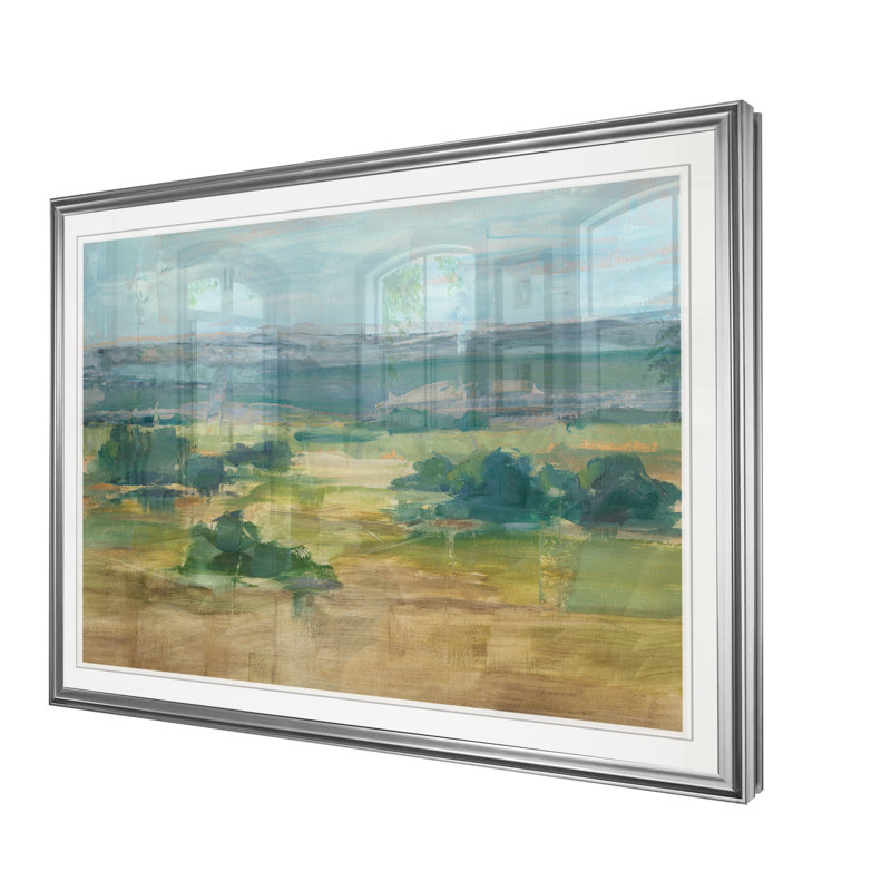 « valley view i », reproduction d’impression, H 20 po x l 24 po x P 1,5 po, Cadre argenté