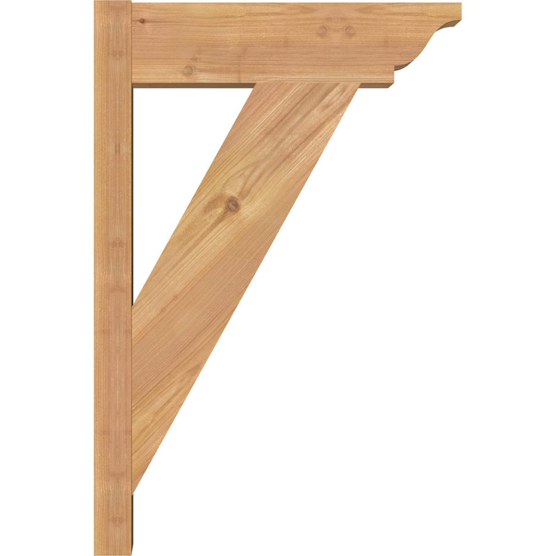 Persienne traditionnelle en bois rustique, Cèdre rouge de l'Ouest l 5 1/2 po (lisse), P 14 po x H 22 po