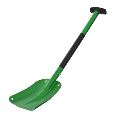 Snow Shovel for Driveway, 8.5 in Wide Aluminum Alloy Snow Shovel with T-shaped Handles, Large Capacity Snowplow Shovels, Portable & Lightweight Snows Removal Tool for Garden Car Camping