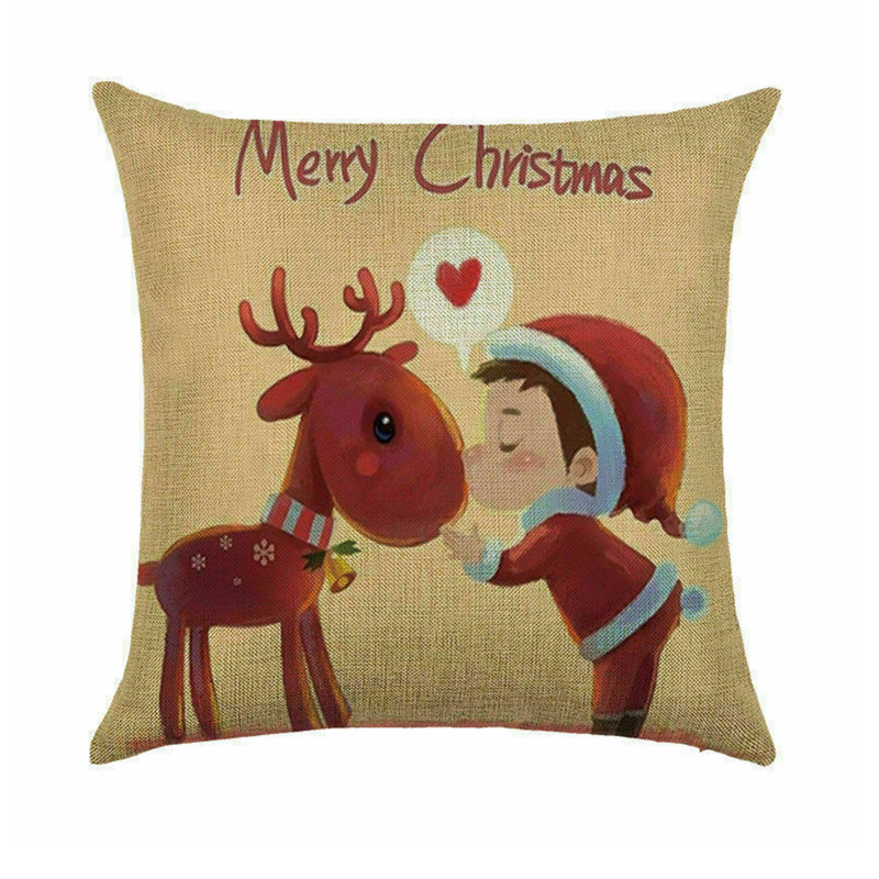 Housse de coussin en lin 