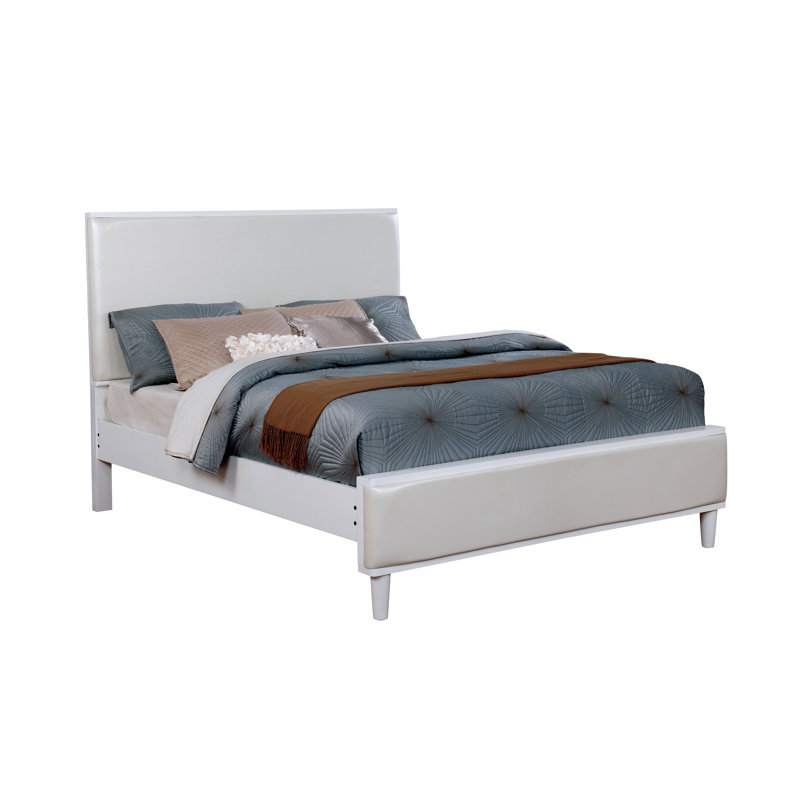 Winterbourne Upholstered Platform Bed, Oak, Queen