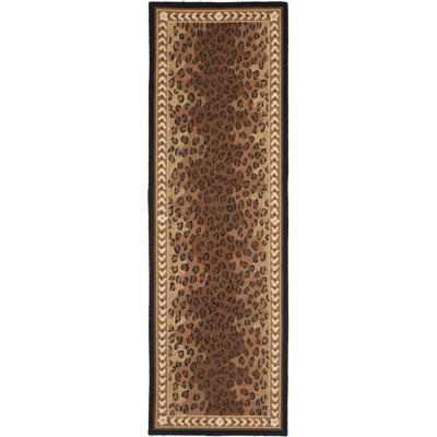 Altman Hand Hooked Wool Animal Print Rug