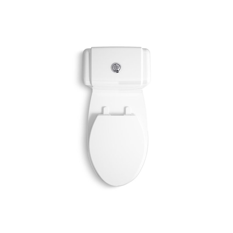 Toilette allongée 2 pièces Rockton, Blanc