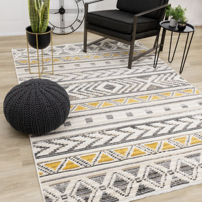 Tapis crème / gris Apolonio