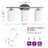 3-Light Dimmable Bathroom Vanity Light, Modern Light Fixtures with White Frosted Glass Shades (3 ST19 Bulbs Included)-1112253407