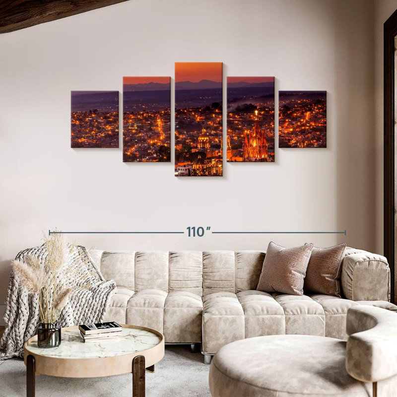 San Miguel De Allende Skyline, 42" H x 92" W