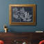 «Foliage On Navy V», reproduction d'art sur toile-1543029684