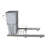 Rev-A-Shelf Chrome Steel Pullout Waste Container with Rear Basket Storage for Sink Base Cabinets-94092448