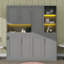 Lit escamotable simple de taille simple avec armoire murale, supports, lit pliant peu encombrant avec éclairage et ports USB-1561124269