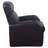 Black Upholstered Recliner With Cup Holder
