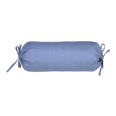 Melanie Buttercream Traditional Cotton Check Neck Roll