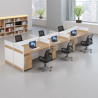 Computer Desk, Desk, Work, 6 Person Office Cubicle
