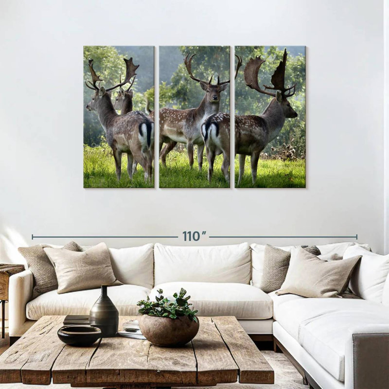 Brampt Deer Alliance, 48" H x 74" W