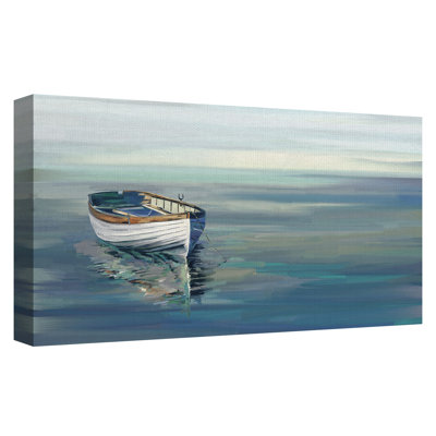 «In the Moment Blue», reproduction d'art sur toile sans cadre