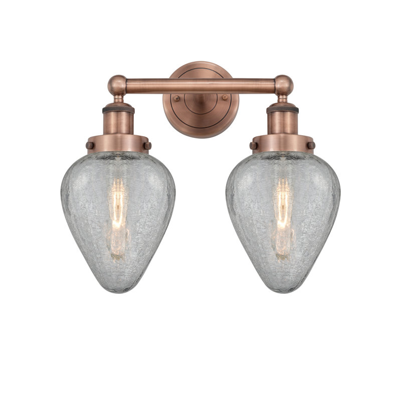 Éclairage pour meuble-lavabo à intensité variable 2 lumières Ameet, Cuivre antique