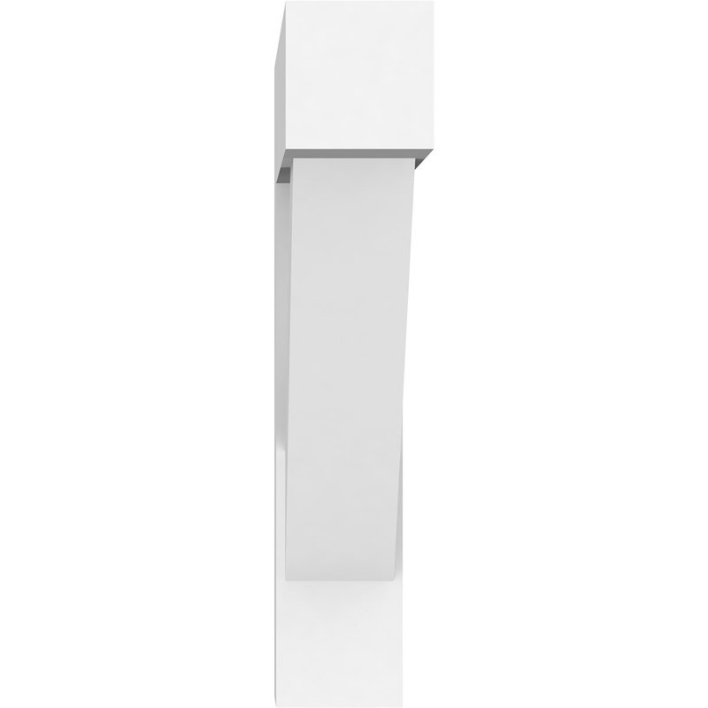 Standard Architectural Grade PVC Bracket, 18"H x 3"W x 18"D