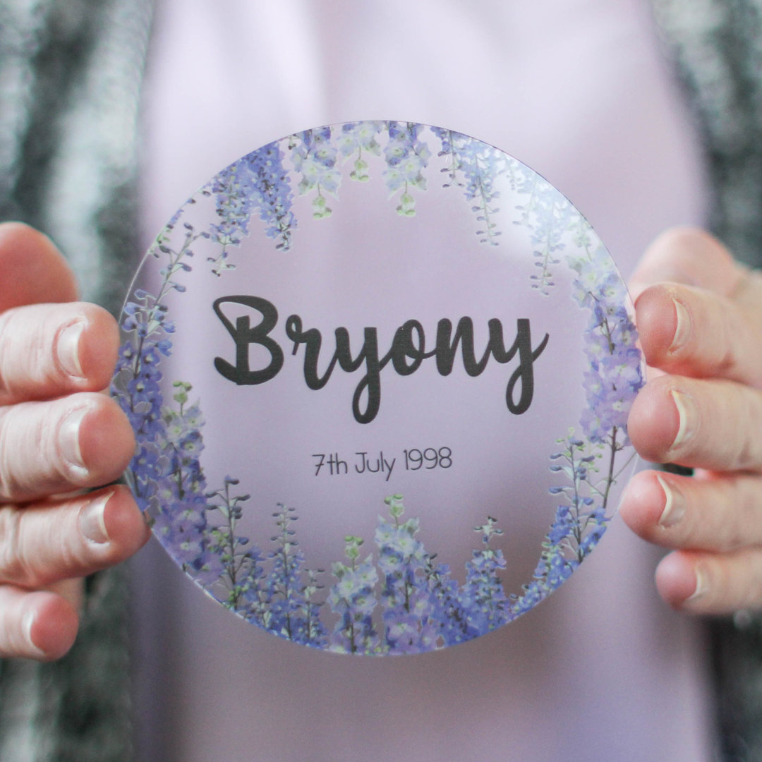 Acrylic Round 1 Piece Coaster