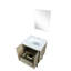 Meuble-lavabo rustique, surface en marbre, 18 po Miroir - meuble-lavabo de qualité avec comptoir et design spacieux-515826116