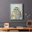 Fantastic Florals Owl, reproduction encadrée - bois massif-938948158-938948159