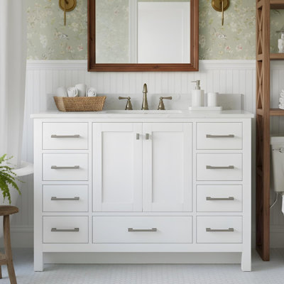 Meuble-lavabo simple autoportant 43 po avec lavabo