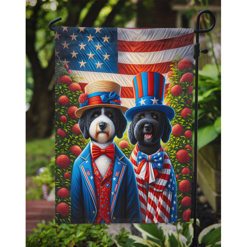 Drapeau All American Garden, Chien d'eau portugais