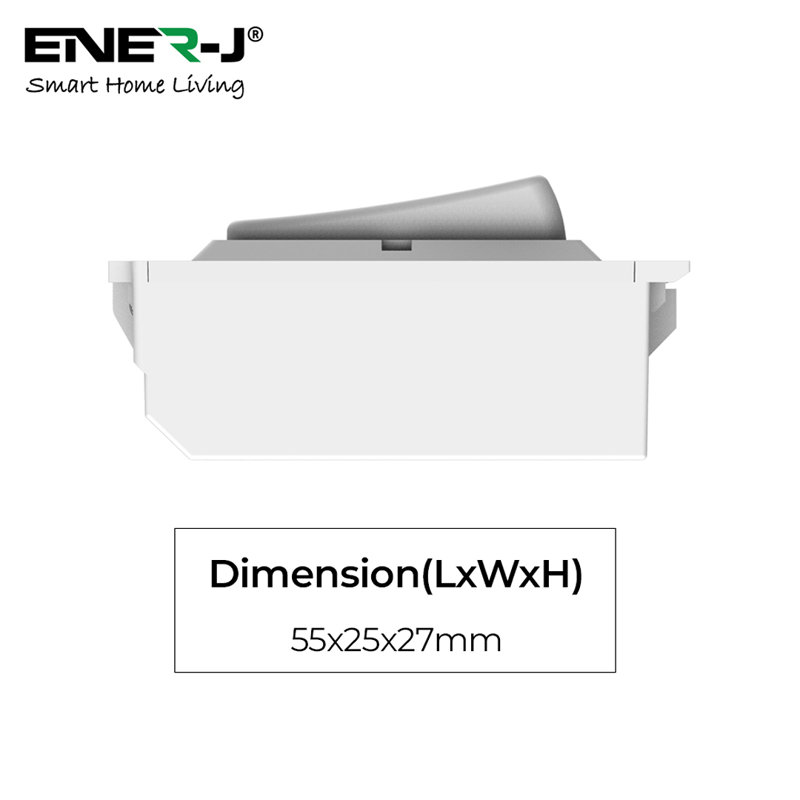 Knightsbridge White Modular Grid Dimmer Switch for Lighting Control
