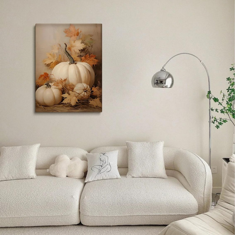 Art mural 24 po x 36 po Pumpkin Still Life
