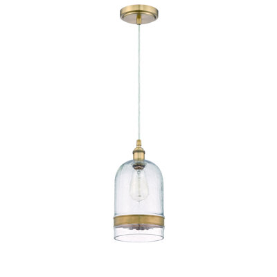 Luminaire suspendu 1 lumière à une cloche