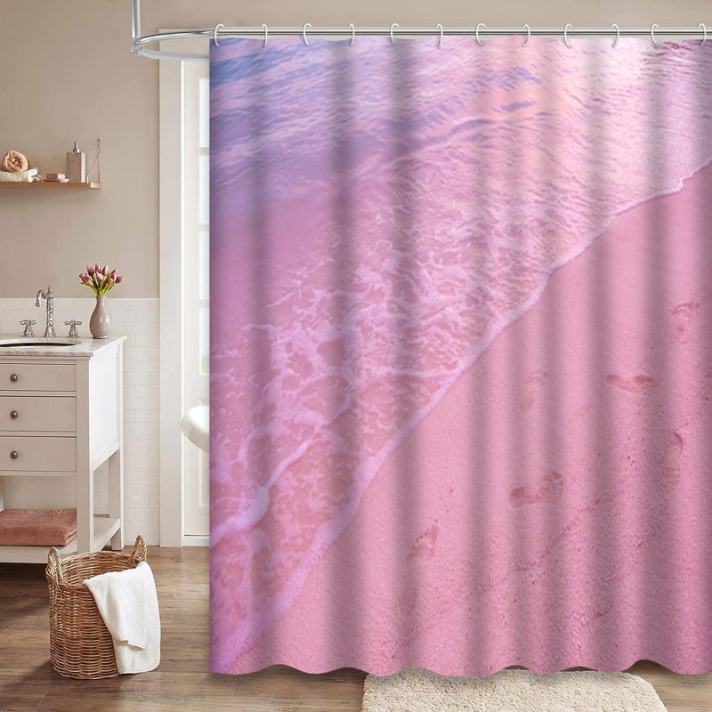 Rideau de douche avec 12 crochets, L 72 po x l 84 po