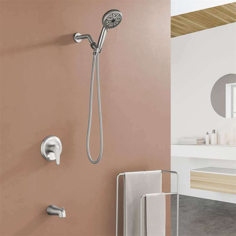 All-In-One Kit with Rough in-Valve, Brushed Nickel