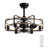 Copper 24.8" Classic Black Caged Farmhouse Ceiling Fan With Light Kit and Remote Control -505643927
