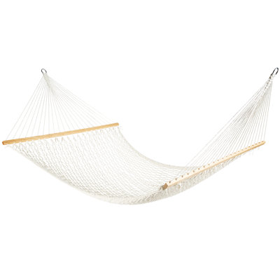  Hamac classique en corde de coton pour 2 personnes avec épandeur, 80 x 60, naturel
