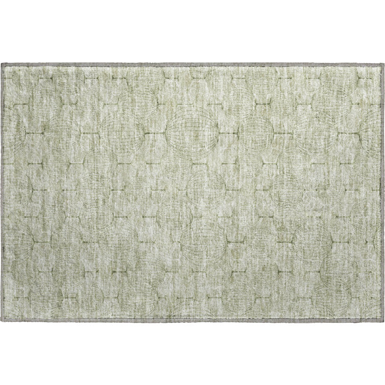 Premium Machine Washable Prisco Aloe Rug