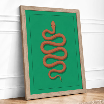 Terracotta Serpent Minimalist - Print