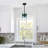 Levona 1-Light Kitchen Island Pendant, Hand-Blown Gradient Blue Water Glass, Height Adjustable-1352255197-1359453733