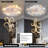 Low Profile Caged Ceiling Fan with Lights Remote Control