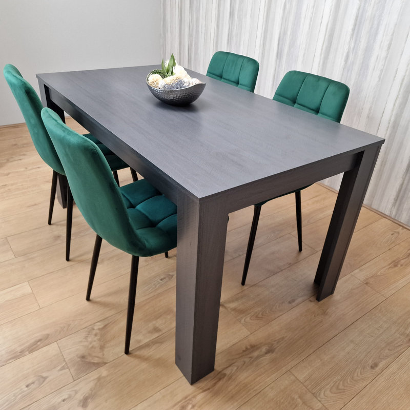 Ennassim 4 - Person Dining Set, 75" H x 80" W x 140" L