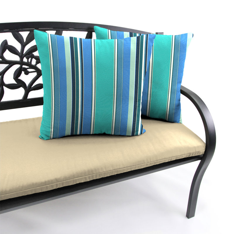 Sunbrella Outdoor Throw Pillow, Dolce Oasis Striped
