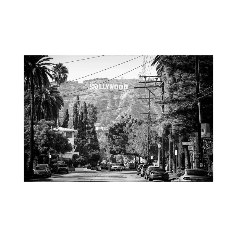 Black California Series - Los Angeles Downtown I - Wrapped Canvas Print, 20.32 cm H x 30.48 cm W