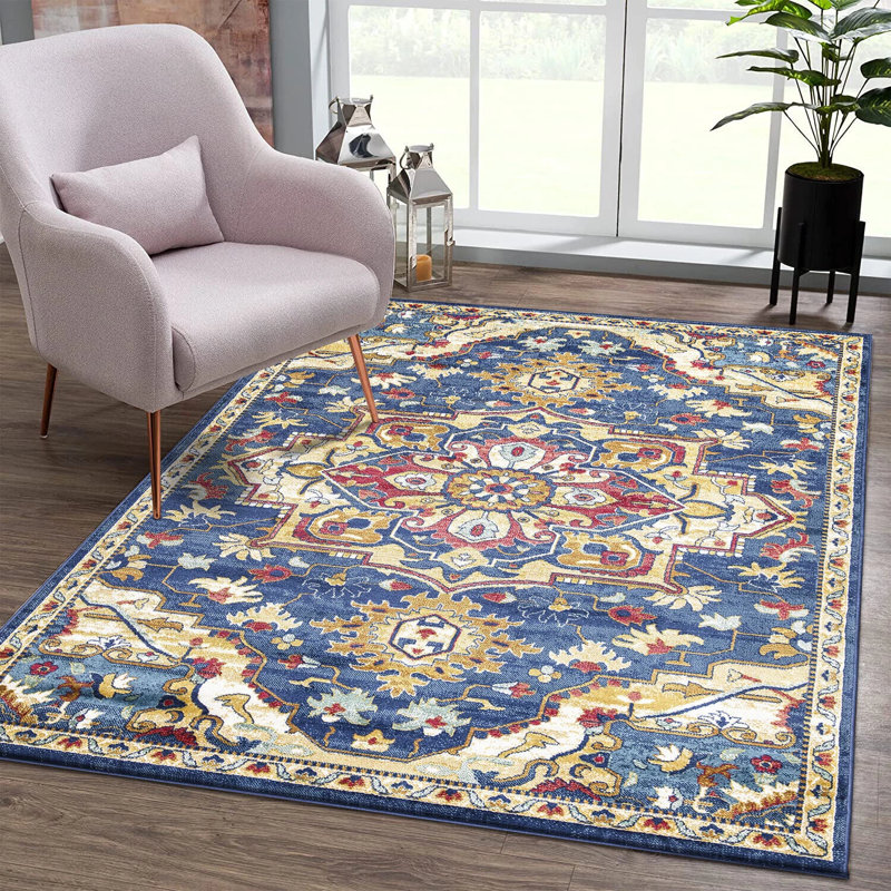 Adrell Floral Indoor / Outdoor Area Rug, Rectangle 80 x 150cm