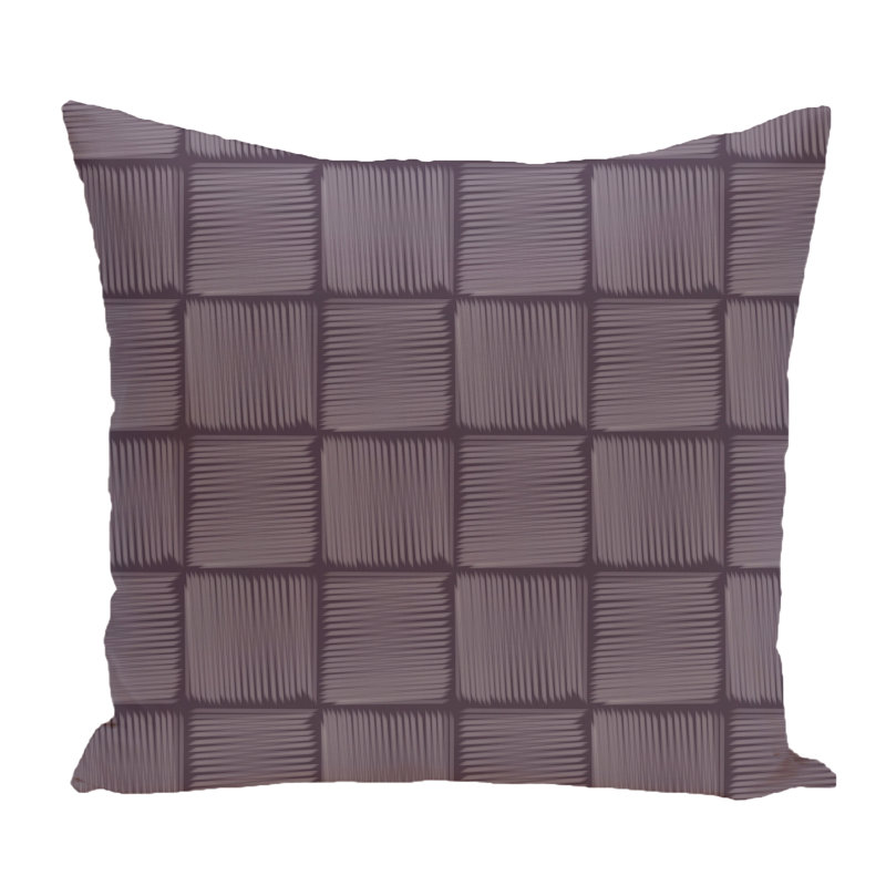 Housse de coussin carrée extérieure/insert, Violet