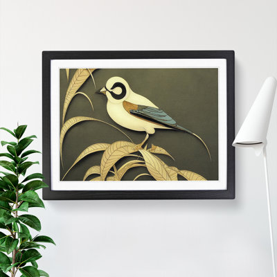 Evocative Bird Deco - Framed Print