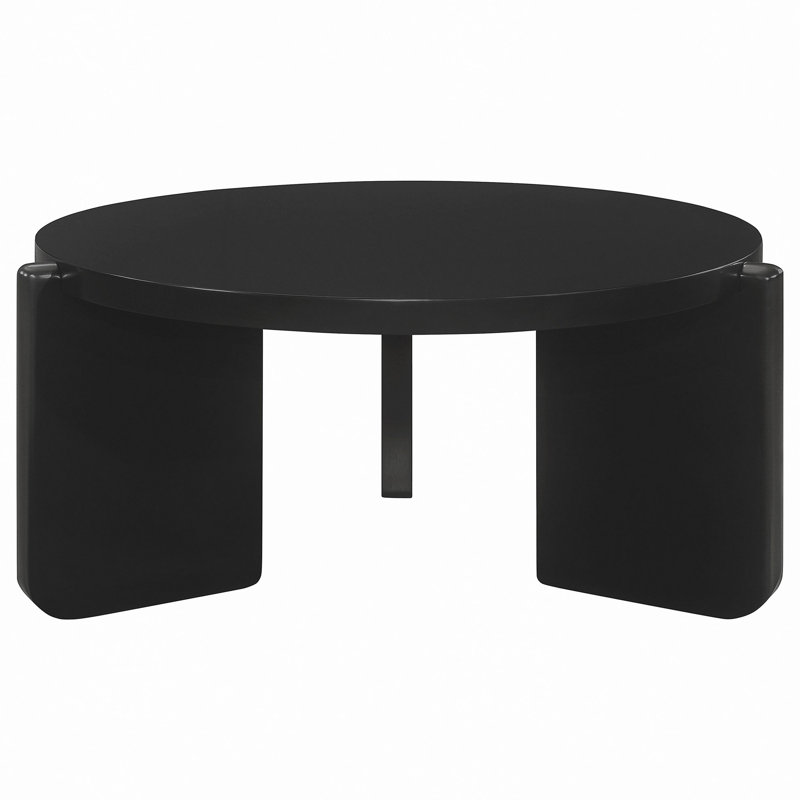 Round Solid Wood Coffee Table