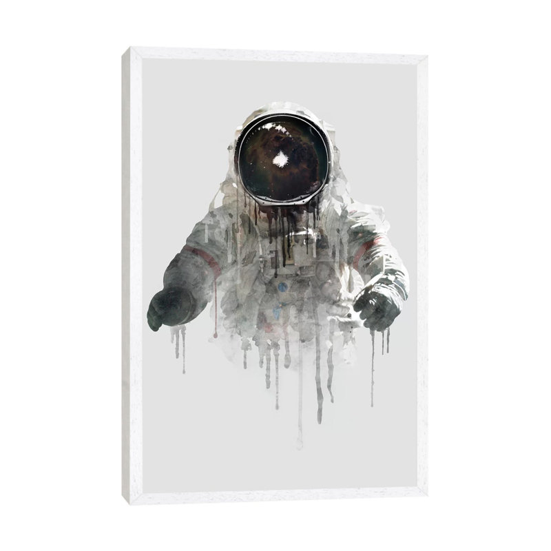 Dániel Taylor - Print on Canvas, 66.04 cm H x 45.72 cm W, White  Floater Framed