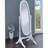 Dunne White Cheval Mirror