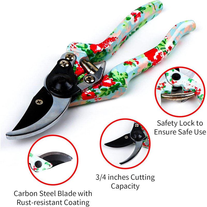 Arlmont & Co. Gift For Mom, Ladies Gardening Gift Set, Flower Gardening Tools With Tote Bag, Gift For Girlfriend, Birthday Gift, Gardening Set Ladies Christmas Gift (Blue)