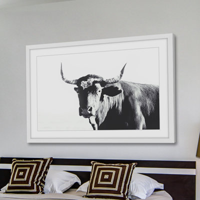Steer Face - Single Picture Frame Painting
