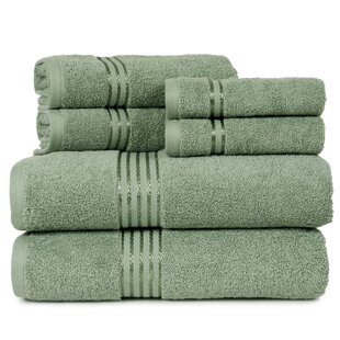 Lavish Home Towel Set - Cotton Bath Towels, Hand Towels, and Washcloths - Machine Washable Towels