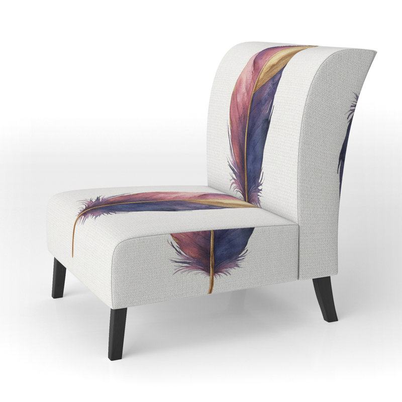 Fauteuil de chambre Glam Feather, Slipper Armless